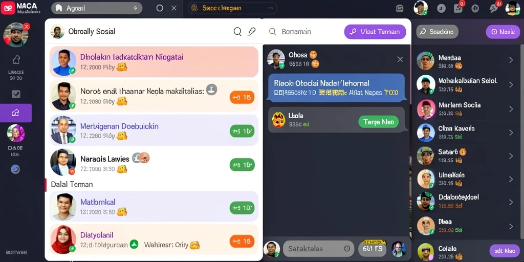 Tampilan karakter yang beragam dan menawan.