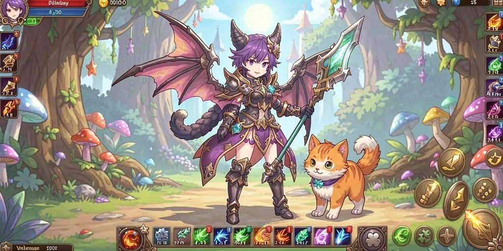 Screenshot menunjukkan gameplay yang seru dan penuh aksi.