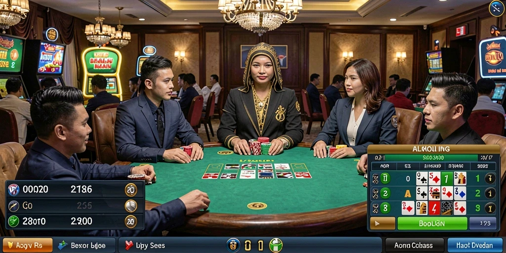 Gambar menunjukkan karakter utama dalam aksi bertempur.