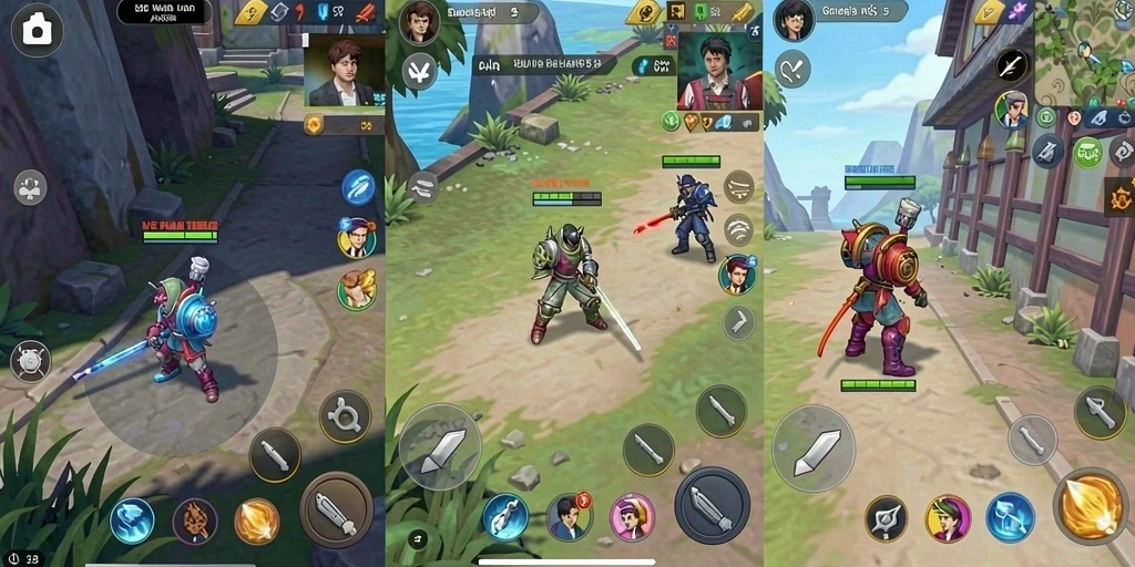 Tangkapan layar menunjukkan level awal yang penuh warna.