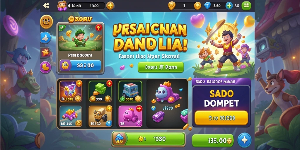 Tampilan menu utama yang menarik dan mudah navigasi.