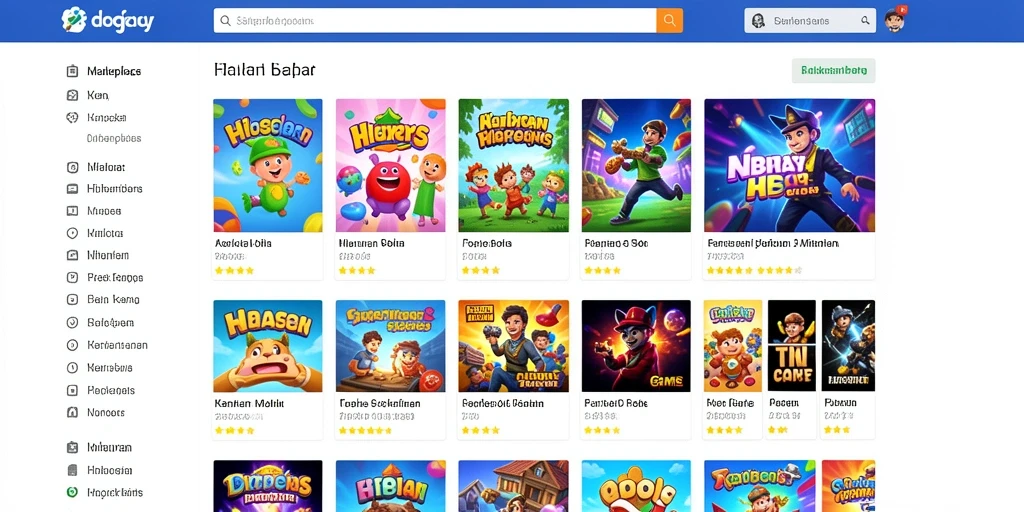 Tampilan awal game dengan grafis yang memukau.